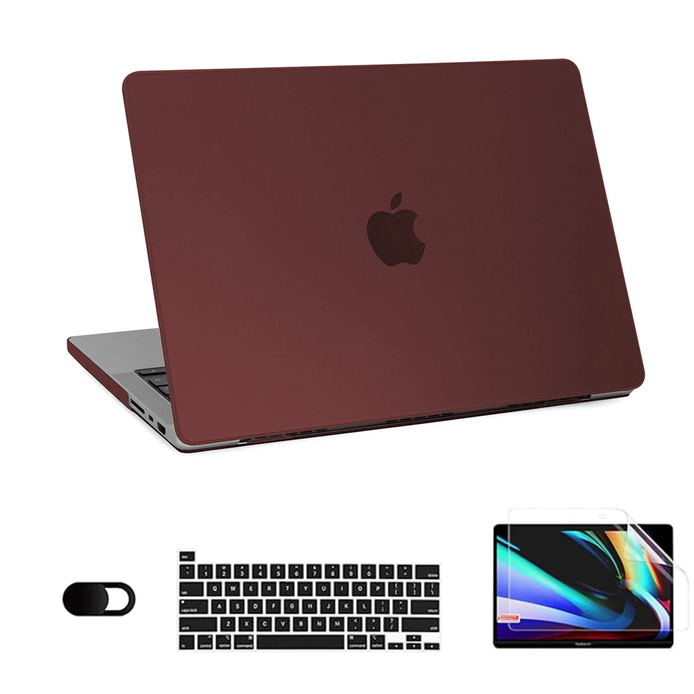 2026 New Ultra Thin Hard Shell Laptop Case For Macbook Air 13 Case For Macbook Pro 14 M5 M4 M3 M2 M1 Chip Air 13.6 15 2024 Cover
