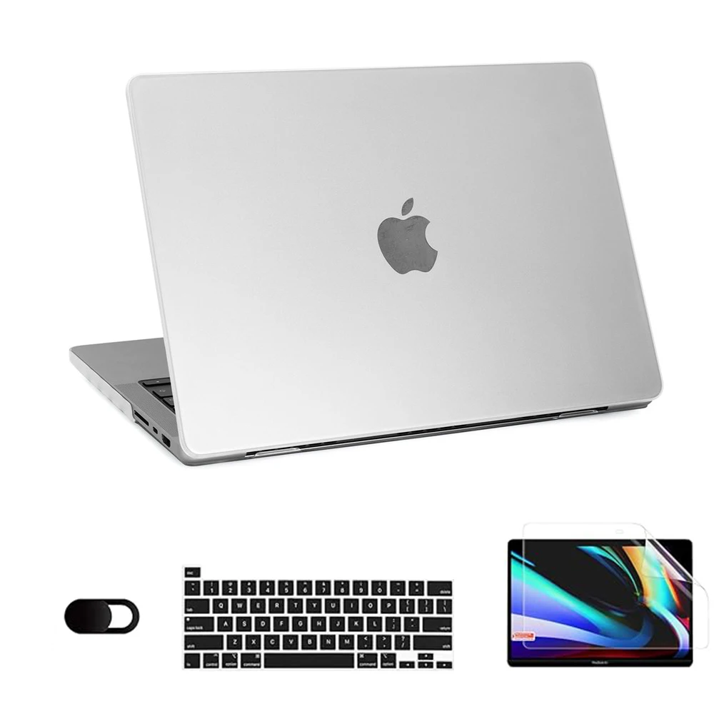 2026 New Ultra Thin Hard Shell Laptop Case For Macbook Air 13 Case For Macbook Pro 14 M5 M4 M3 M2 M1 Chip Air 13.6 15 2024 Cover
