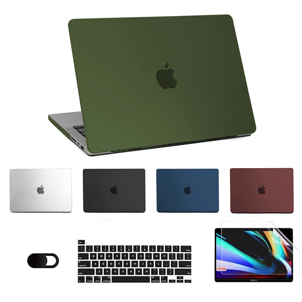 2026 New Ultra Thin Hard Shell Laptop Case For Macbook Air 13 Case For Macbook Pro 14 M5 M4 M3 M2 M1 Chip Air 13.6 15 2024 Cover