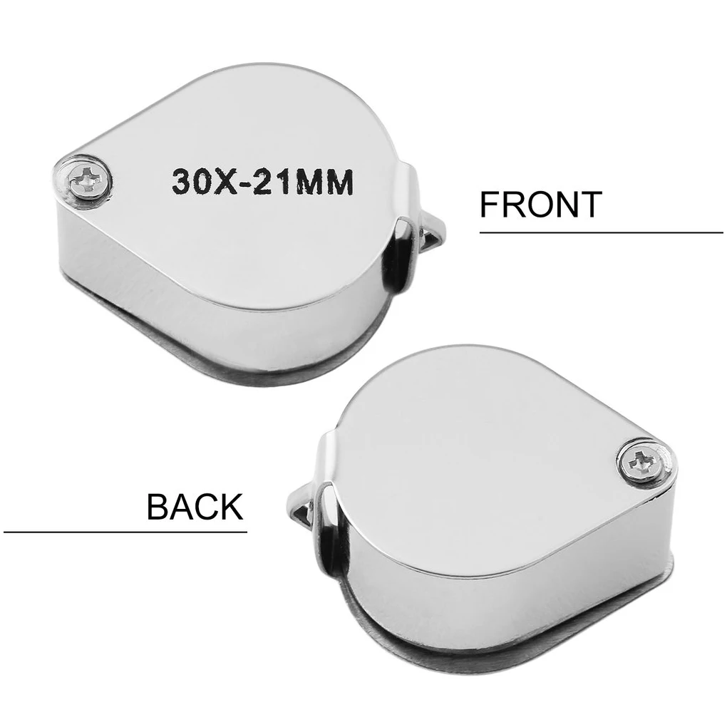 10x-30x Jewelry Diamond Jewelry Loupe Magnifier Tool Eye Magnifier Magnifying Glass Equipments Triplet Jewelers Eye Glass