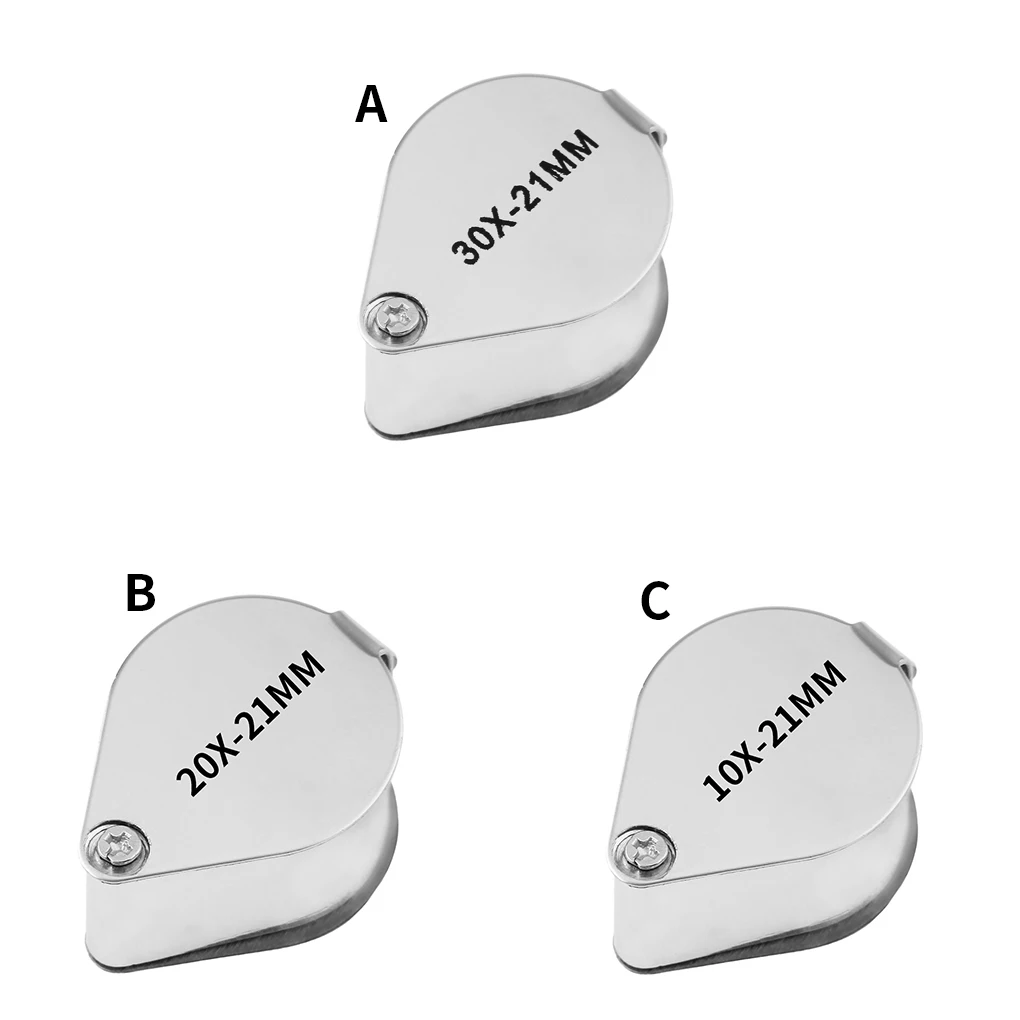 10x-30x Jewelry Diamond Jewelry Loupe Magnifier Tool Eye Magnifier Magnifying Glass Equipments Triplet Jewelers Eye Glass