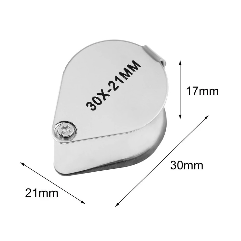 10x-30x Jewelry Diamond Jewelry Loupe Magnifier Tool Eye Magnifier Magnifying Glass Equipments Triplet Jewelers Eye Glass