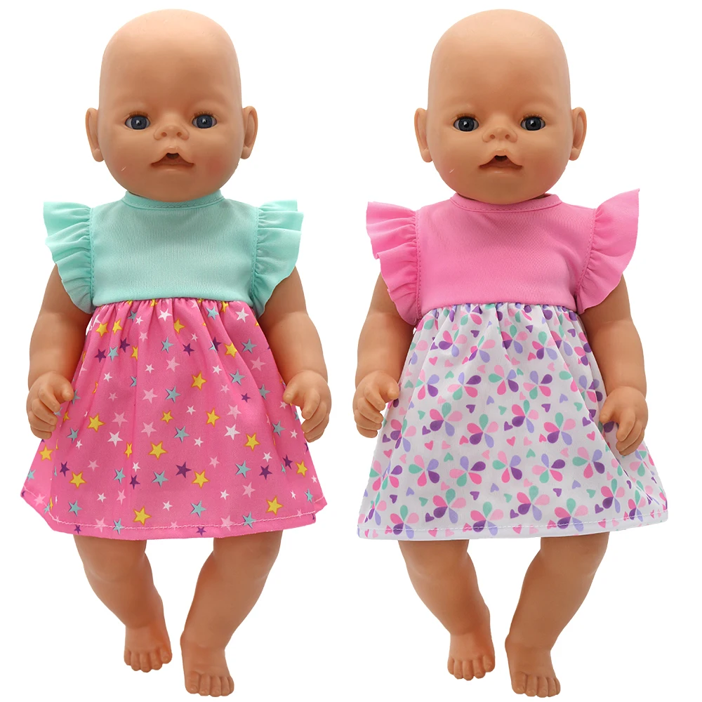 Baby Doll Dress 43cm For 17" Girl Doll Summer Outwear Accessories