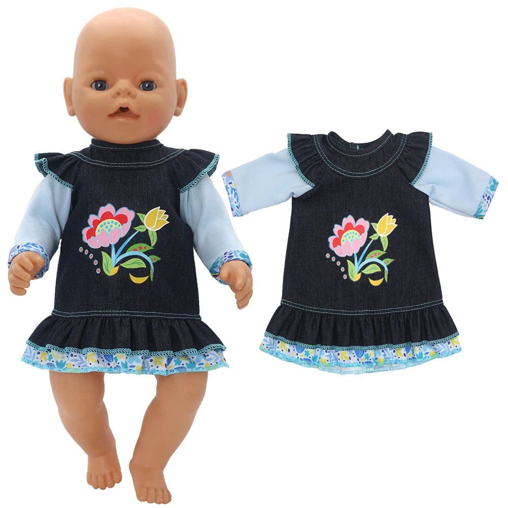 Baby Doll Dress 43cm For 17" Girl Doll Summer Outwear Accessories