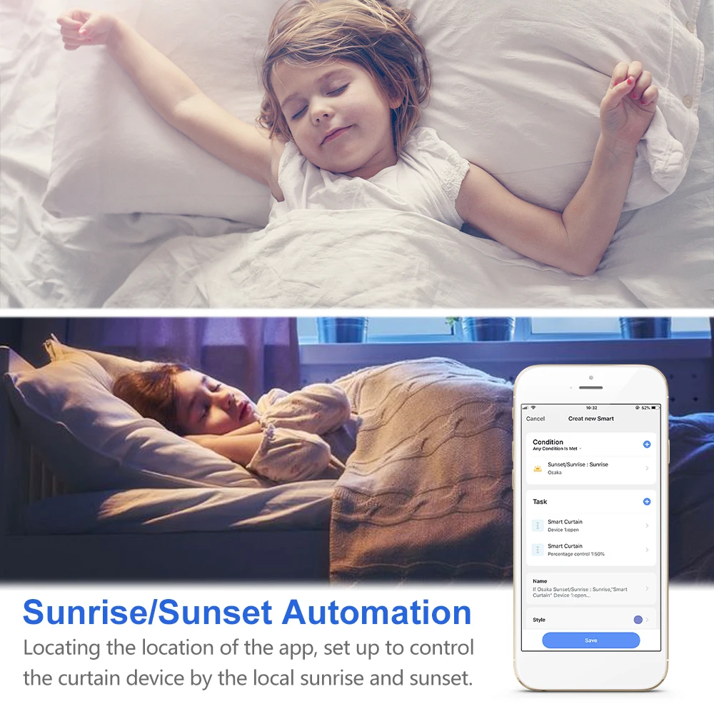 ZigBee Curtains Roller Shutters Blinds Switch Control Connected Motor Google Home Alexa Electric Window LoraTap Tuya Smart Life