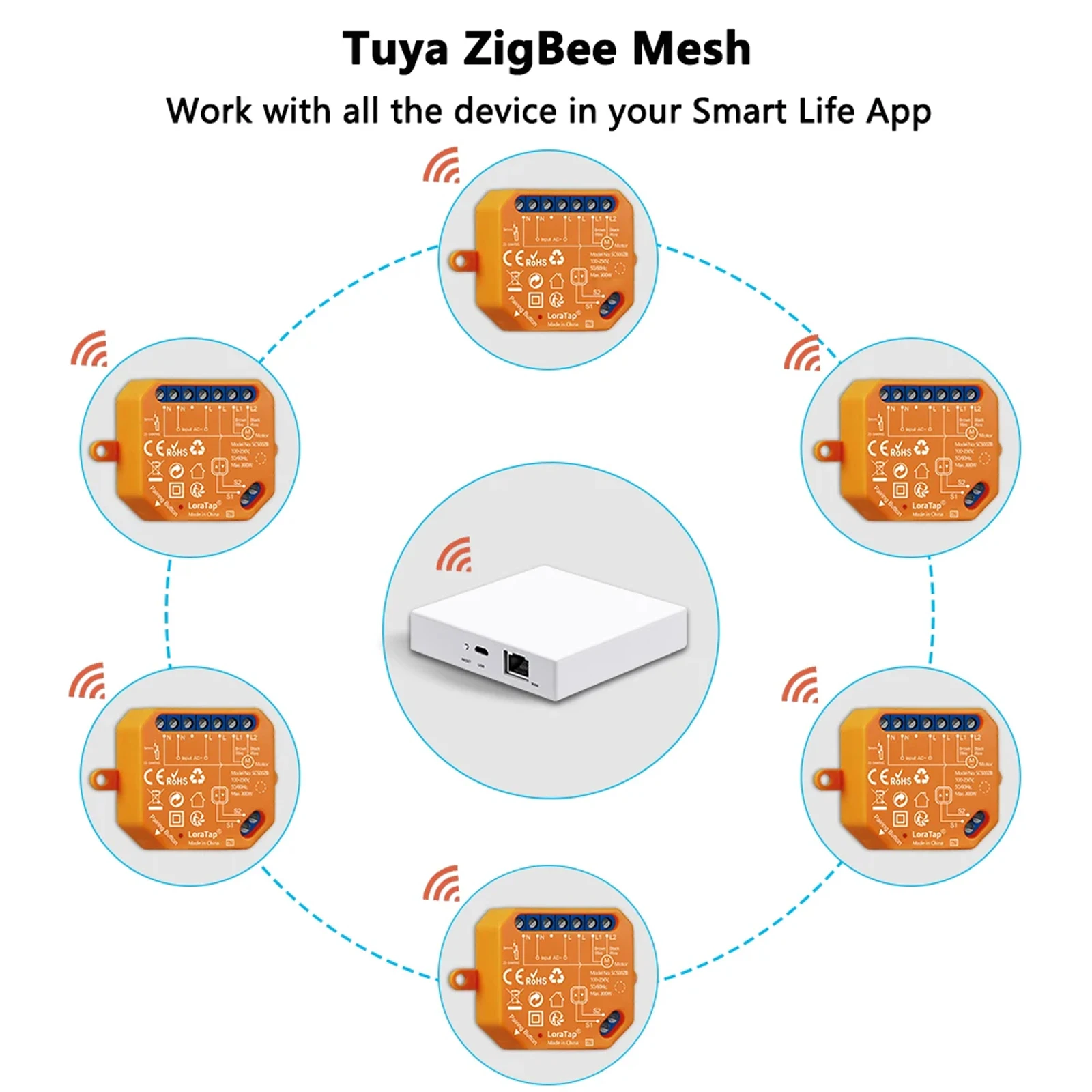 ZigBee Curtains Roller Shutters Blinds Switch Control Connected Motor Google Home Alexa Electric Window LoraTap Tuya Smart Life