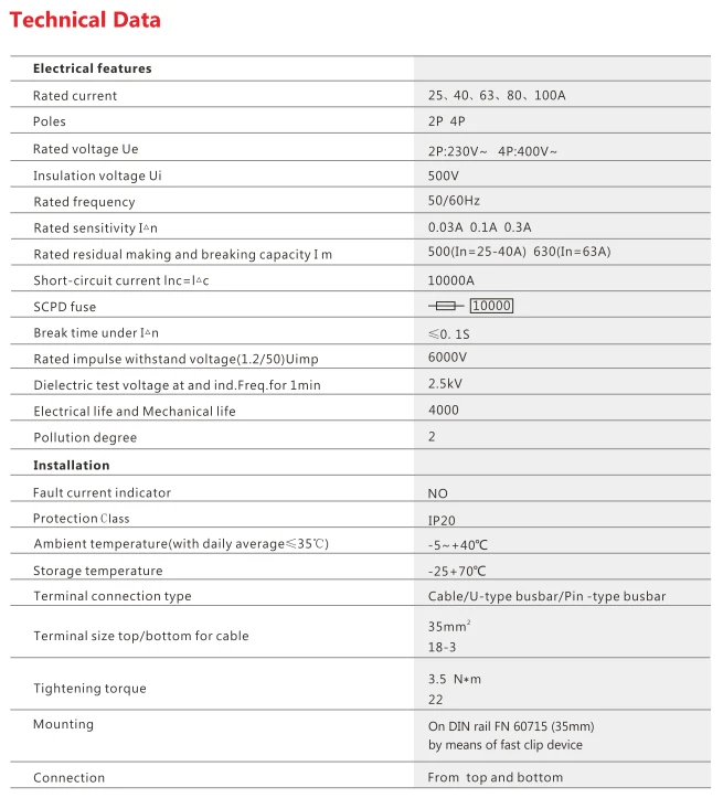 GEYA GYL9 A-SI Type Time Delayed RCD RCCB ELCB Electromagnetic Circuit Breaker 2P 4P 40A 63A 30mA Type A-SI Super Immunised