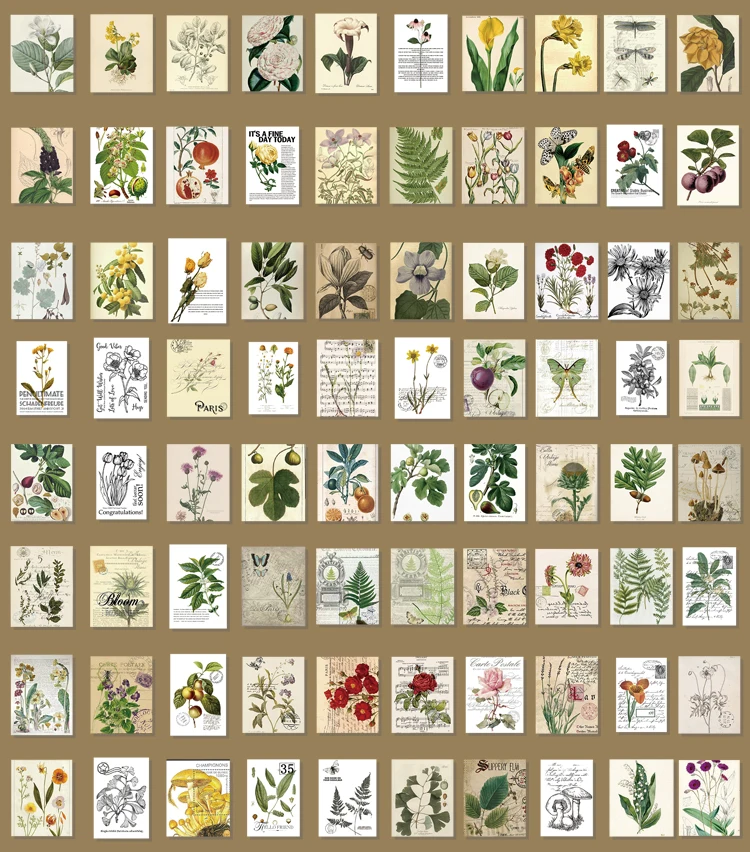 The New 400pcs/pack Lightweight Paper Vintage Craft Paper Mini Book DIY Scrapbooking Art Collage Photo Album Decor Supplies