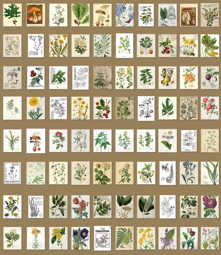 The New 400pcs/pack Lightweight Paper Vintage Craft Paper Mini Book DIY Scrapbooking Art Collage Photo Album Decor Supplies