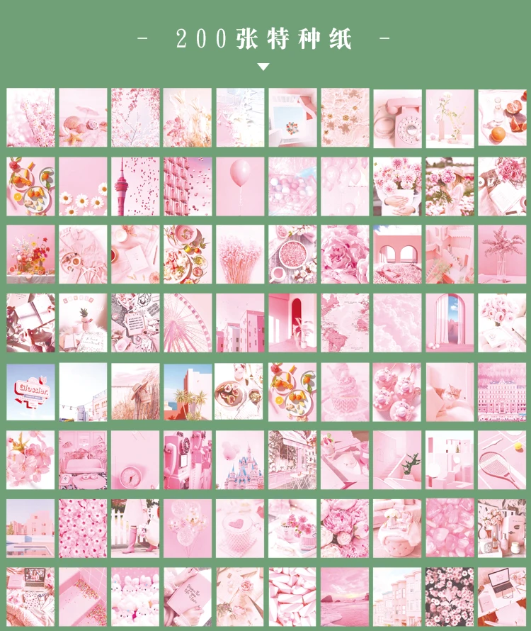 The New 400pcs/pack Lightweight Paper Vintage Craft Paper Mini Book DIY Scrapbooking Art Collage Photo Album Decor Supplies