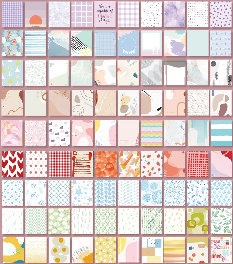 The New 400pcs/pack Lightweight Paper Vintage Craft Paper Mini Book DIY Scrapbooking Art Collage Photo Album Decor Supplies