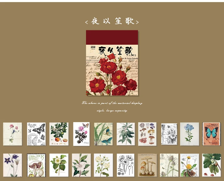 The New 400pcs/pack Lightweight Paper Vintage Craft Paper Mini Book DIY Scrapbooking Art Collage Photo Album Decor Supplies