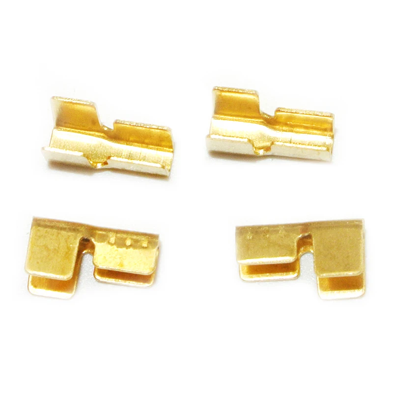 100/200/500/Pcs U-Shaped Copper Wire Crimps H62 Brass Wire Buckle Fascia Butt Terminal Quick Connect 454TABC 452 453 0.2-10mm2