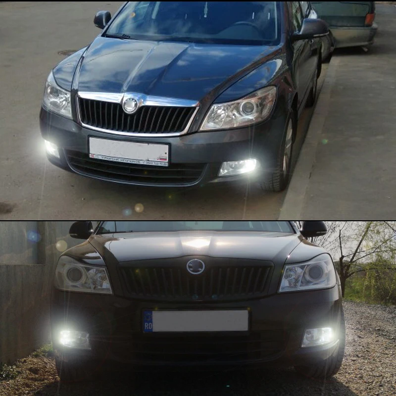 2Pcs 3600LM Canbus P21W 1156 BA15S LED Bulb For Skoda Superb Octavia 2 FL 2010 2011 2012 2013 LED Daytime Running Light DRL Lamp