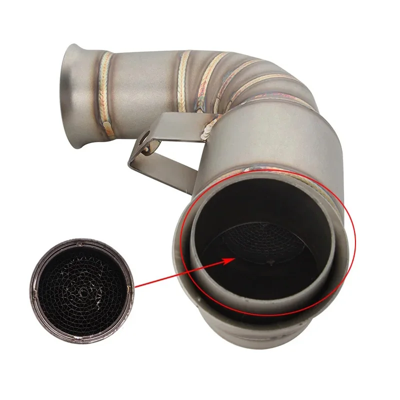 Slip On Motorcycle Exhaust Middle Link Pipe Escape Moto Muffler For KTM DUKE 790 890 Adventure R Rally KTM790 KTM890 2018-2022