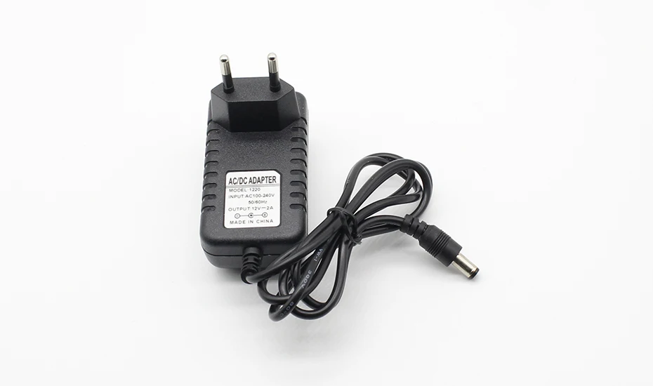 1PCS 12V2A AC 100V-240V Converter Adapter DC 12V 2A 2000mA Power Supply EU Plug 5.5mm X 2.1-2.5mm for LED CCTV