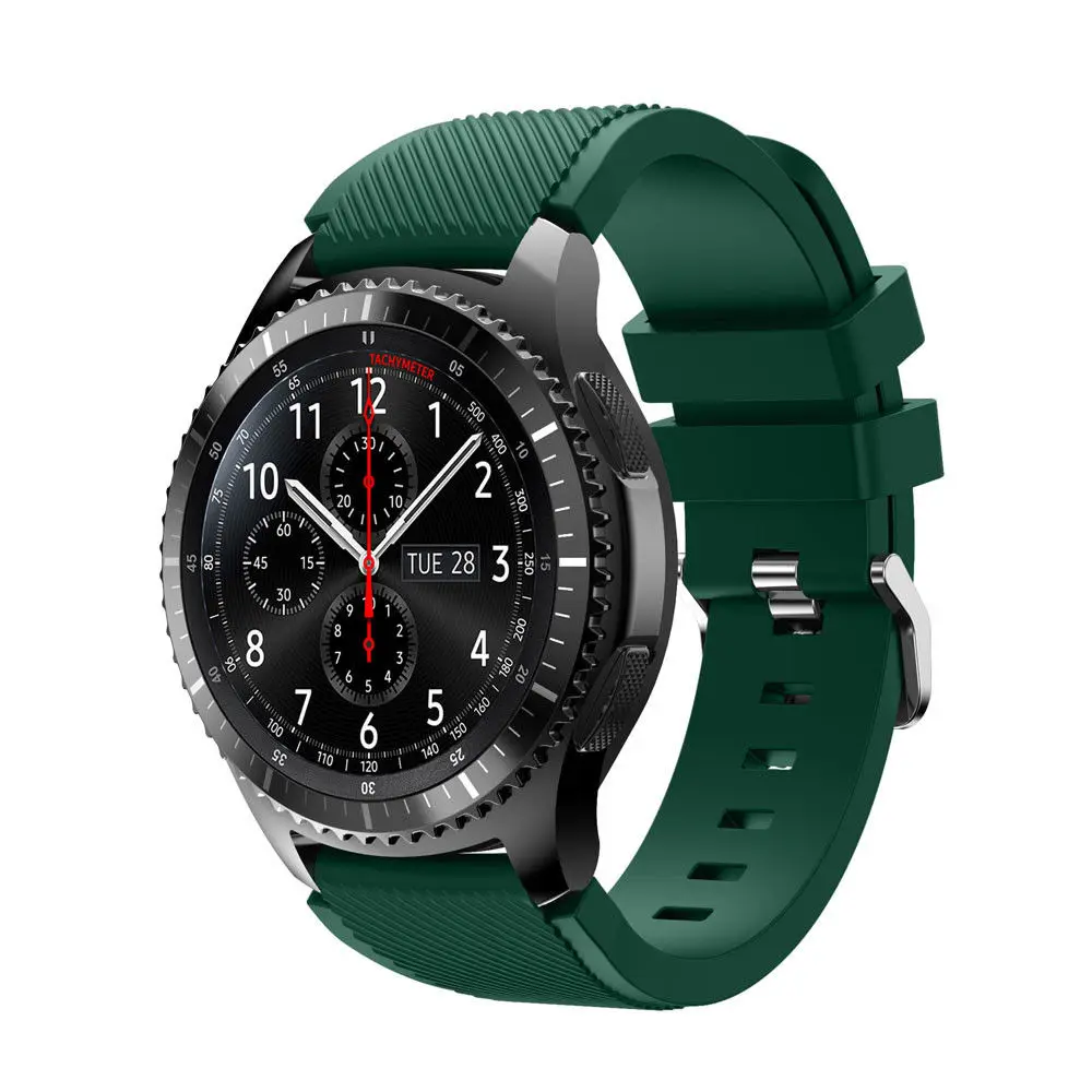20mm 22mm watch Band for Samsung Galaxy Watch 3/4/46mm/42mm/active 2/Gear s3 Frontier/S2/Sport silicone bracelet Galaxy 5/5 pro