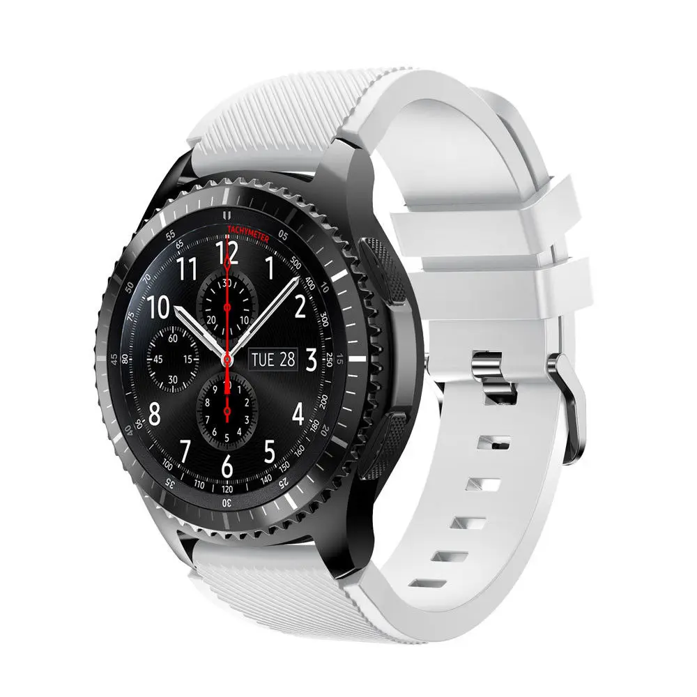 20mm 22mm watch Band for Samsung Galaxy Watch 3/4/46mm/42mm/active 2/Gear s3 Frontier/S2/Sport silicone bracelet Galaxy 5/5 pro