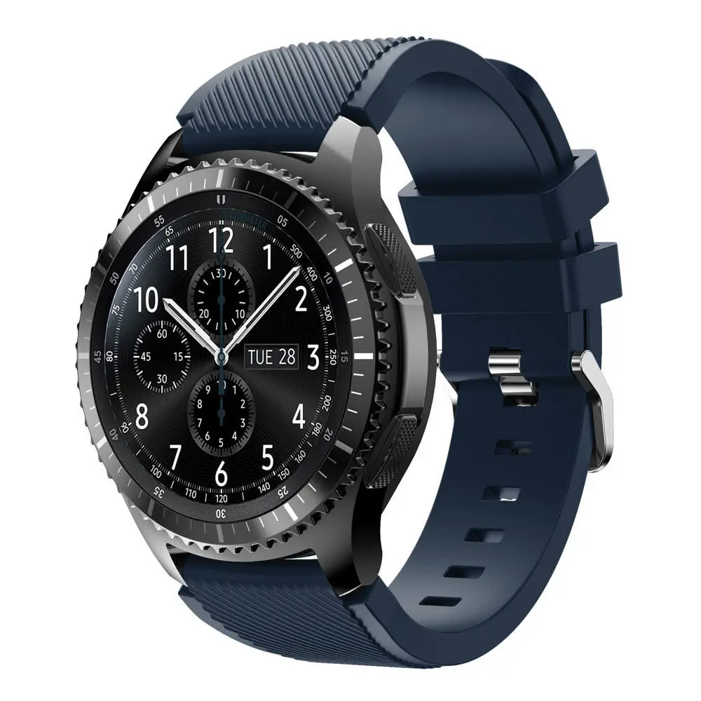 20mm 22mm watch Band for Samsung Galaxy Watch 3/4/46mm/42mm/active 2/Gear s3 Frontier/S2/Sport silicone bracelet Galaxy 5/5 pro