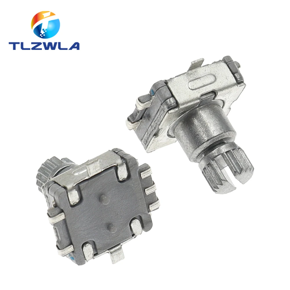 5PCS Rotary Encoder Switch EC11 With Push Switch 5Pin SMD Type Handle Length 10MM Plum Shaft