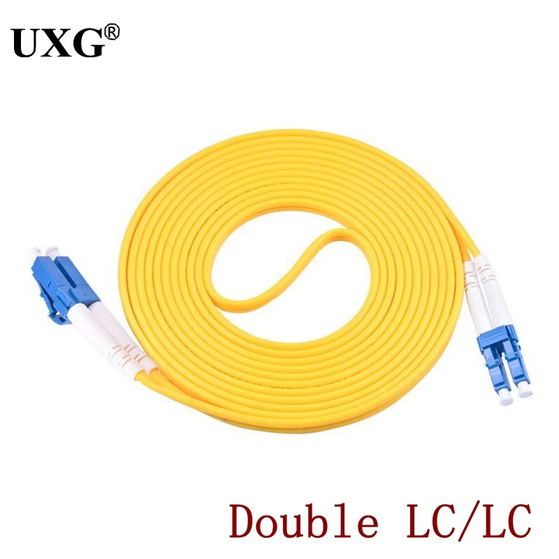 Double SC LC ST FC UPC To LC UPC Simplex 3.0mm PVC Single Mode Fiber Patch Cable Fiber Optic Patch Cord Cable 1m 2m 3m 5m10m 50m