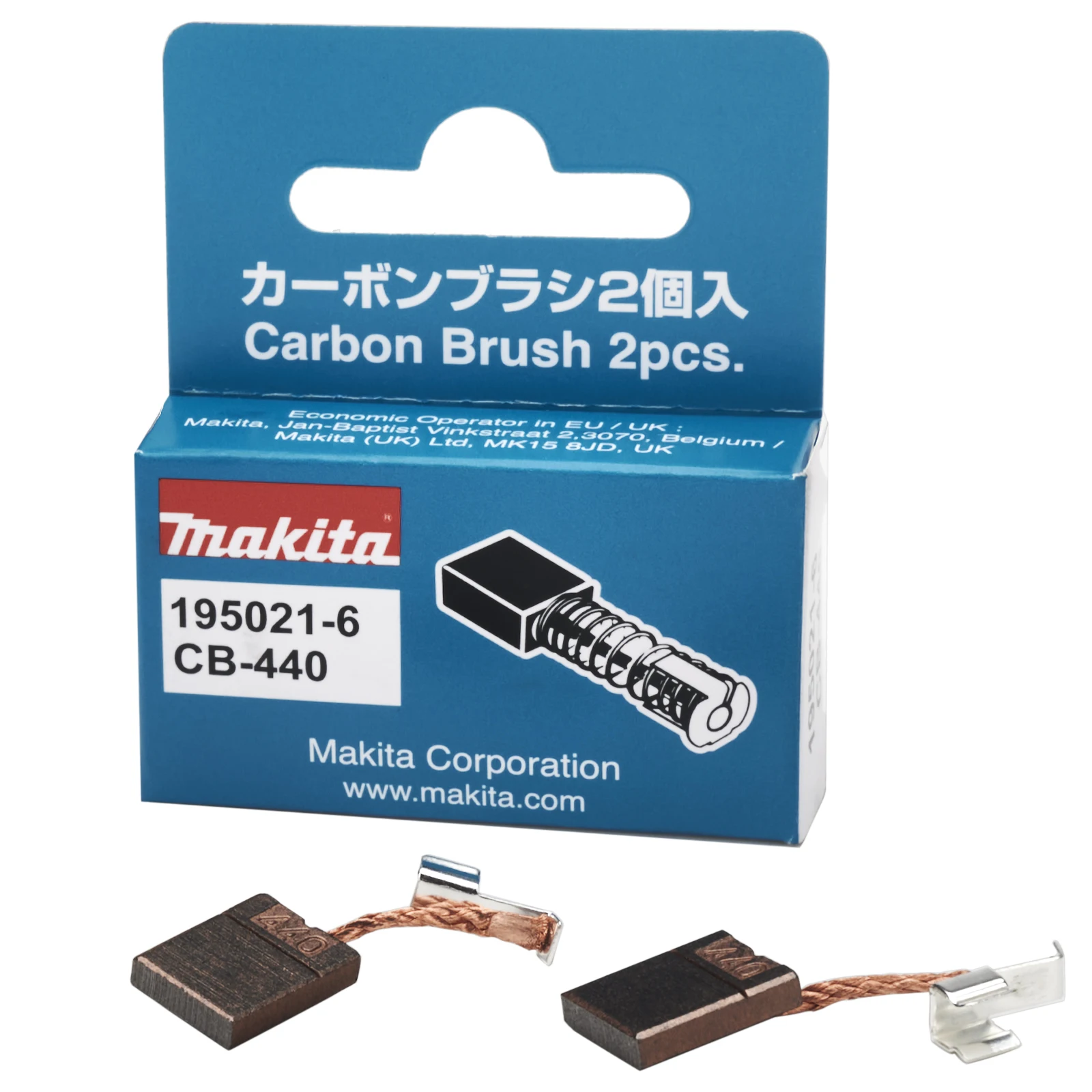 Original Makita CB440 Carbon Brushes 3x10x13.5mm Power Tools Spare Parts Electric Motors 194427-5 DHP458 DSC162 DSC191 DTD140