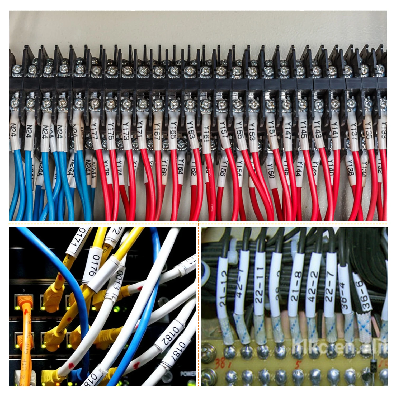 10Pcs Hse-231 Compatible Brother Hse-211 221 241 251 611 621 631 641 651 Heat Shrink Tube Label for Brother P-touch Label Maker