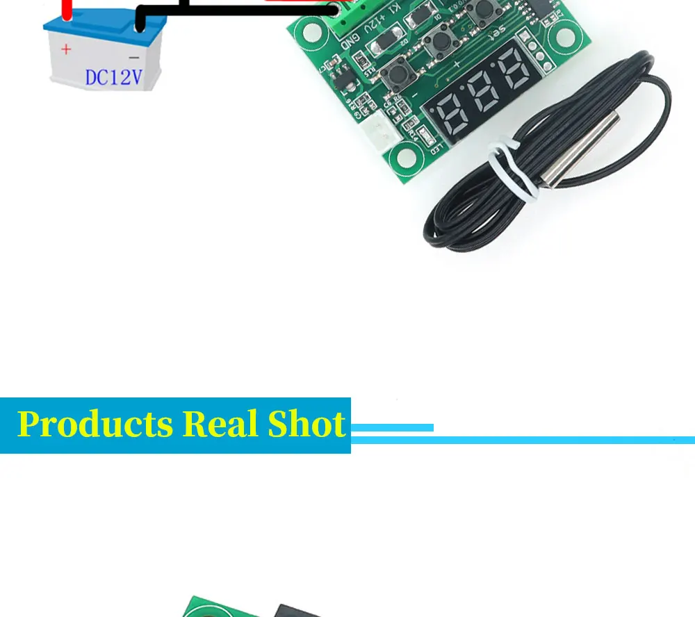 Javino W1209 DC 5V 12V heat cool temp thermostat temperature control switch temperature controller thermometer thermo controller