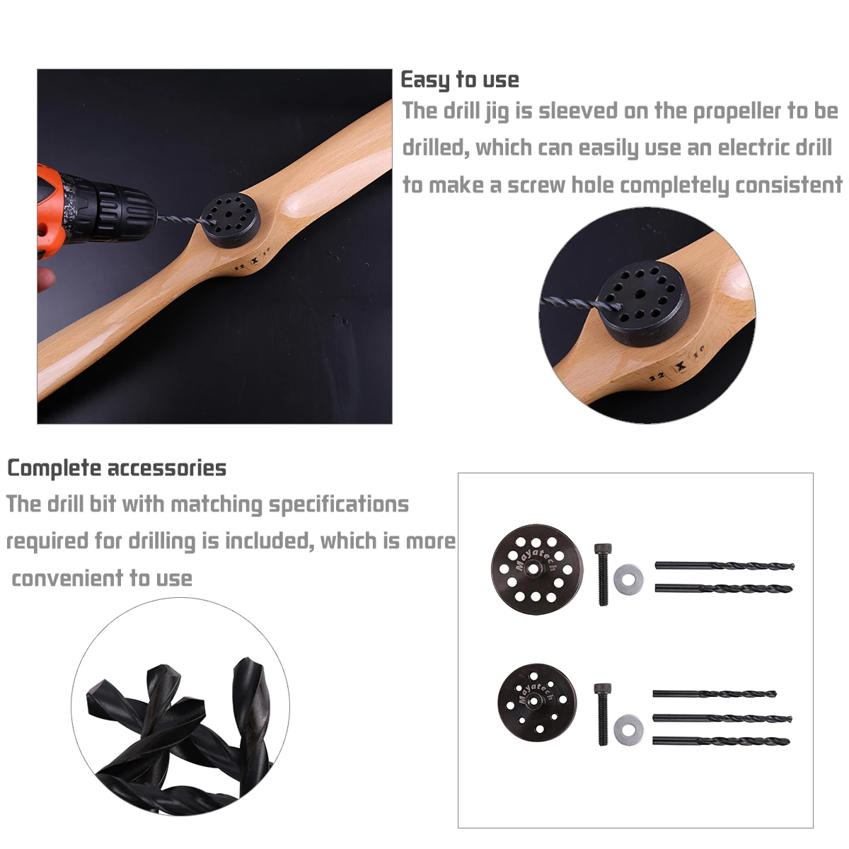MAYATCH DLE Propeller Drill Puncher With Screw for DLE30/35/40/55/60/61 DLE85/111/120/170/222 DLA100 3W100 Engines