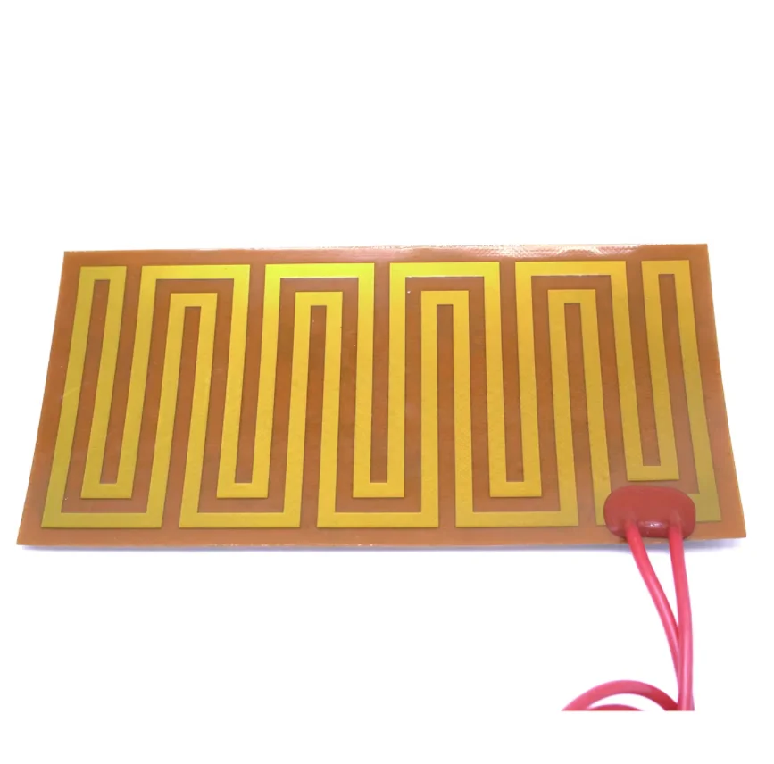 Any Sizes Custom 12V/24V DC Flexiable Eeletric Polyimide Film Heater Heating Element for Electrical Wires Oil Tank 3D Print