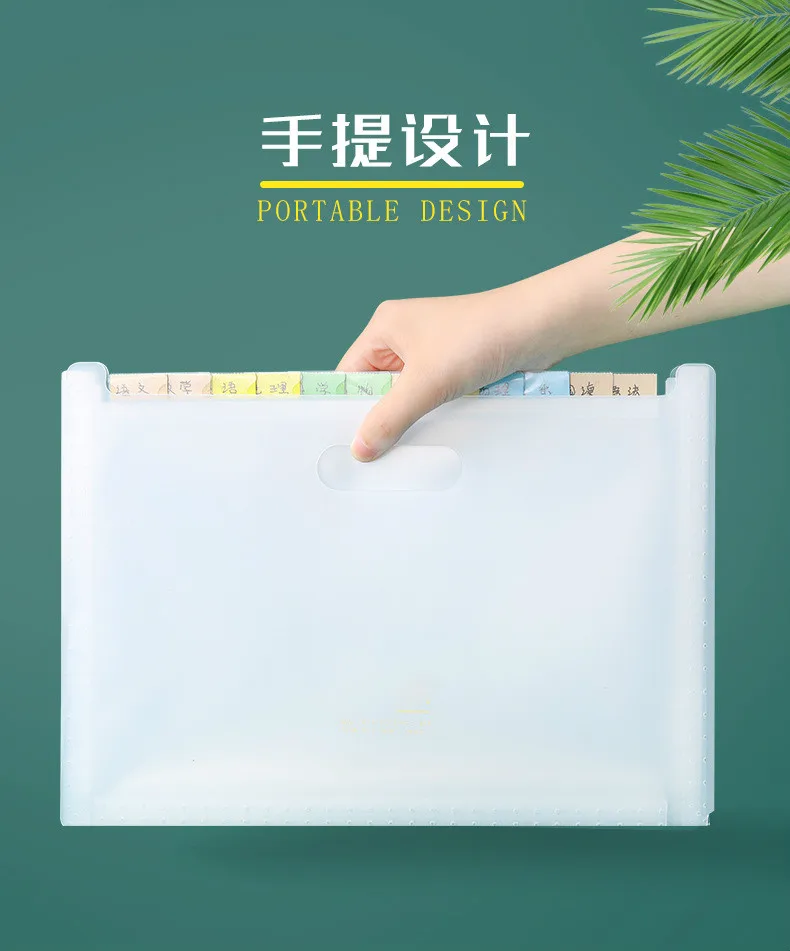 Multi-layer Standing Test Paper Bag Vertical Organ A4 Data Storage Desk Organizers Office Portable Folder School Stationery