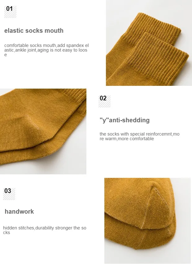 Cotton Women Short Socks Solid Young Casual Fashion Soft Elastic Endurable Breathable Crew Harajuku Socks Girl 4 Seasons