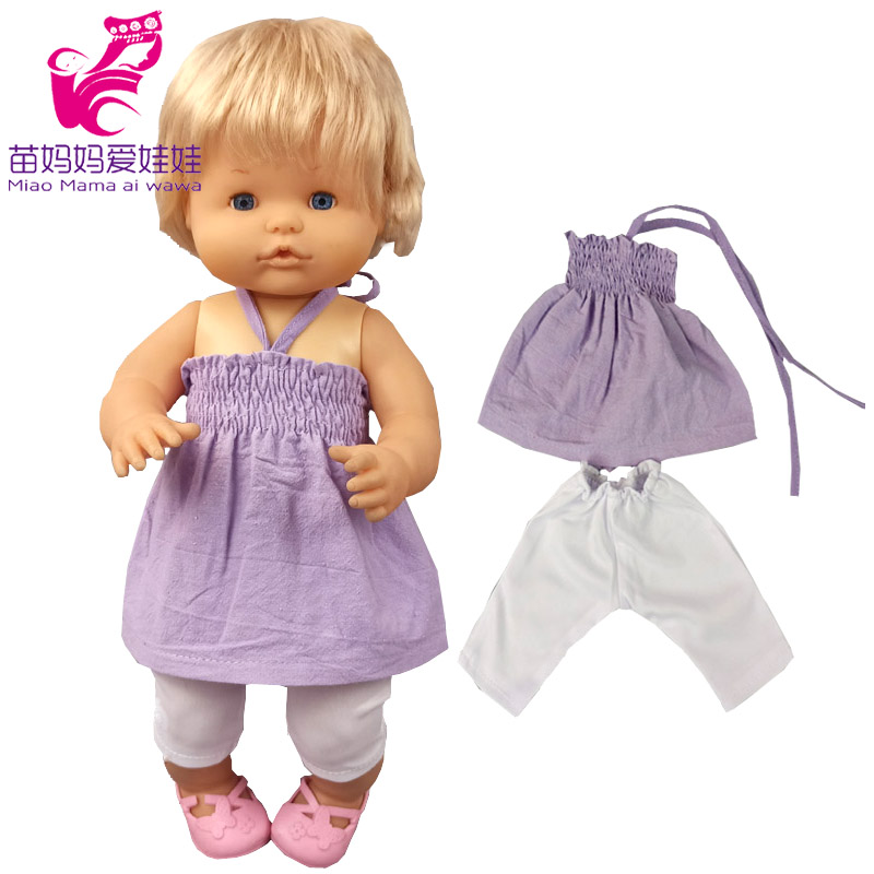 Reborn Baby Doll Clothes 35cm Pants for 38cm Nenuco Ropa Y Su Hermanita Doll Outfit
