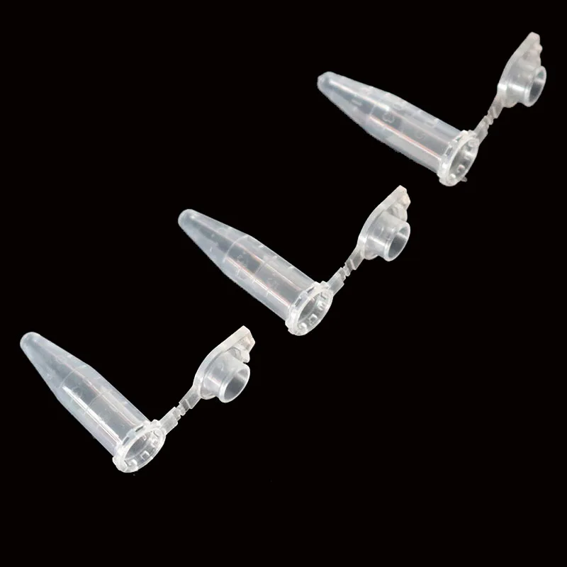 50 Pieces of 0.5 Ml Laboratory Transparent Micro Plastic Centrifuge Tubes with Snap Lid Container Lids for Laboratory Samples