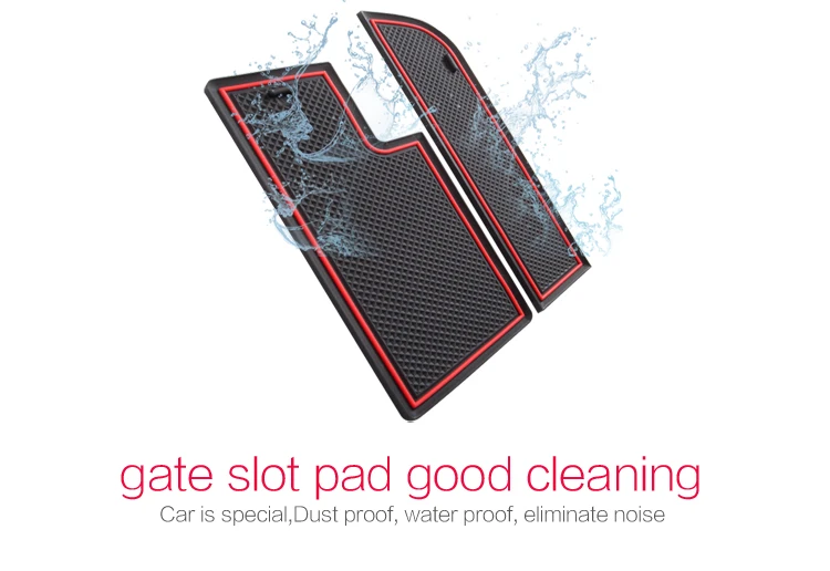 ZUNDUO for Dodge Charger 2015 2016 2017 2018 2019 Anti-Slip Gate Slot Cup Mat Non-slip Door Groove Pad Internal Accessories