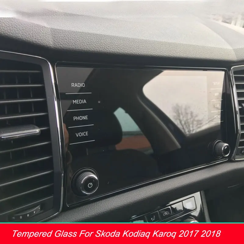 Tempered Glass Screen Protector For Skoda Kodiaq Karoq 6.5" 8" 9" Inch Car GPS Navigation Car Styling Auto Interior Accessories