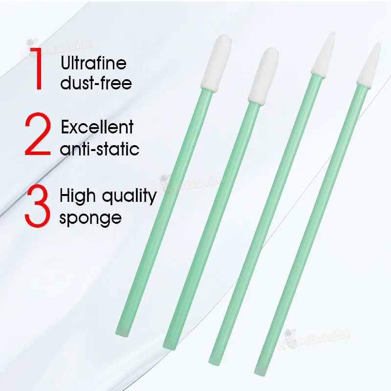 100Pcs/Bag Fiber Optic Cleaning Sticks Fiber Optic swabs For 1.25mm/2.5mm LC/SC/FC/ST Connectors/ adaptors
