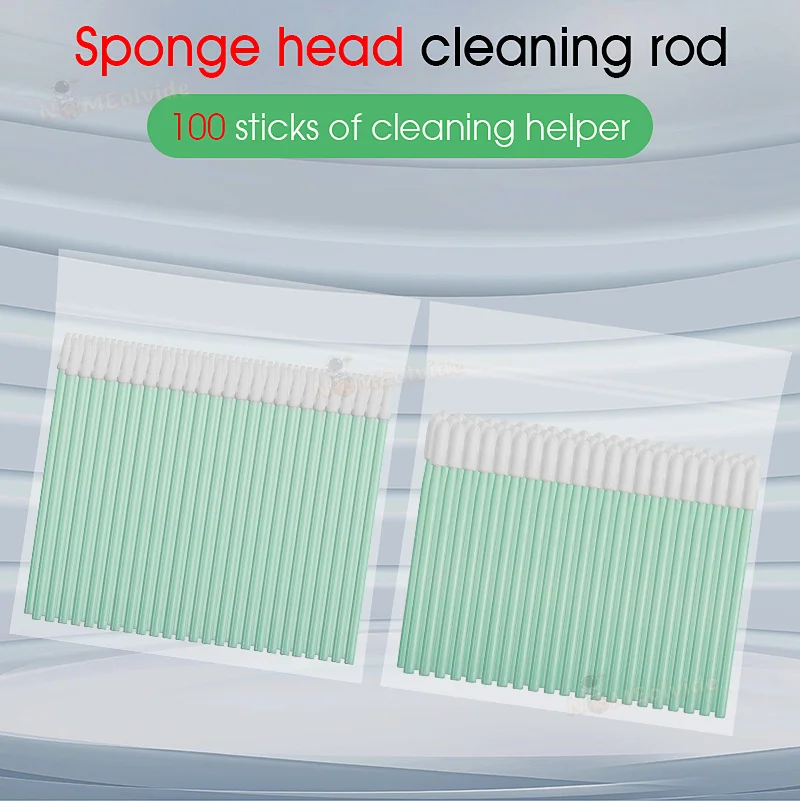 100Pcs/Bag Fiber Optic Cleaning Sticks Fiber Optic swabs For 1.25mm/2.5mm LC/SC/FC/ST Connectors/ adaptors