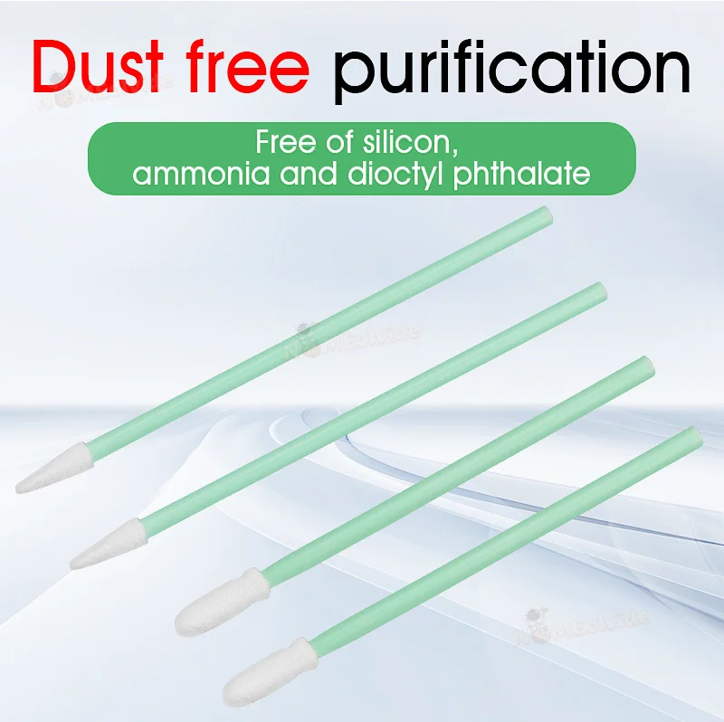 100Pcs/Bag Fiber Optic Cleaning Sticks Fiber Optic swabs For 1.25mm/2.5mm LC/SC/FC/ST Connectors/ adaptors