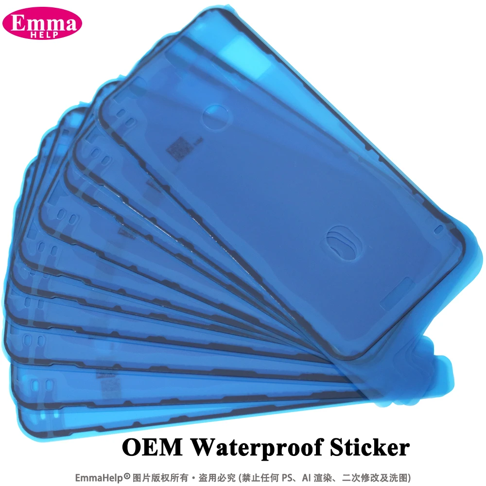 5pcs OEM Waterproof Sticker Adhesive for iPhone 11 12 13 Pro Max X XR XS 7 8Plus Pre-Cut Glue LCD Frame Screen Tape Bezel Seal