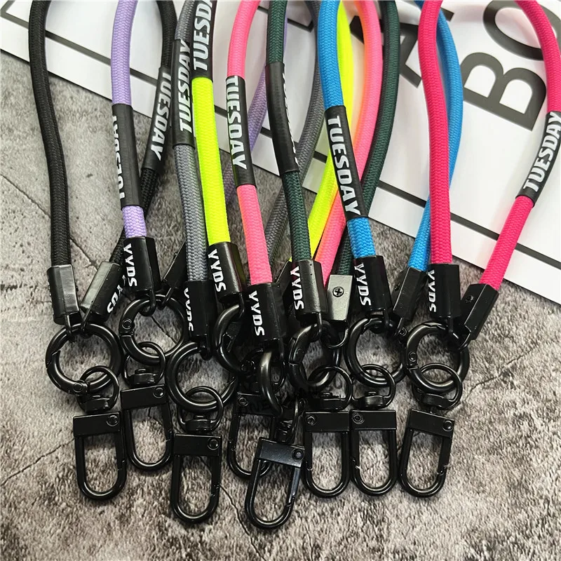 Keychain Phone Lanyard Strap for Phone Accessories Bracelet Telephone Chain Metal Lobster Clasp Key Landyard Bag Car Keys Rope