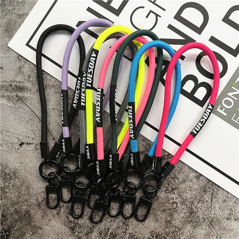 Keychain Phone Lanyard Strap for Phone Accessories Bracelet Telephone Chain Metal Lobster Clasp Key Landyard Bag Car Keys Rope