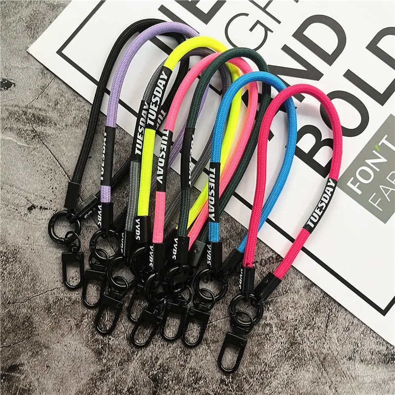 Keychain Phone Lanyard Strap for Phone Accessories Bracelet Telephone Chain Metal Lobster Clasp Key Landyard Bag Car Keys Rope