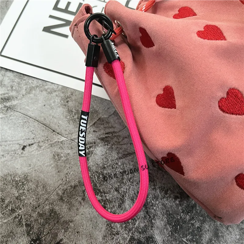 Keychain Phone Lanyard Strap for Phone Accessories Bracelet Telephone Chain Metal Lobster Clasp Key Landyard Bag Car Keys Rope