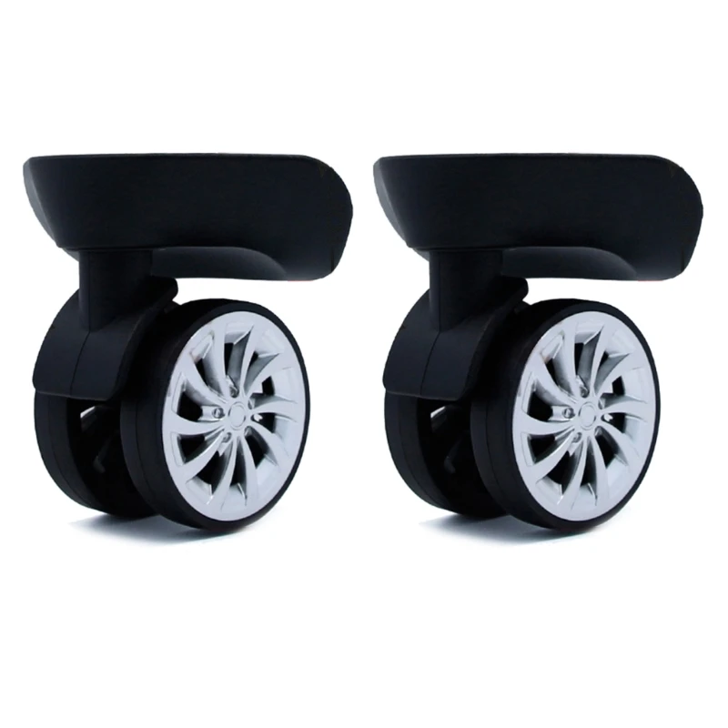 1 Pair A09 A57 Trolley Case Luggage Wheels No Noise Luggage Swivel Left & Right Silent Wheels DIY Suitcase Replacement Parts