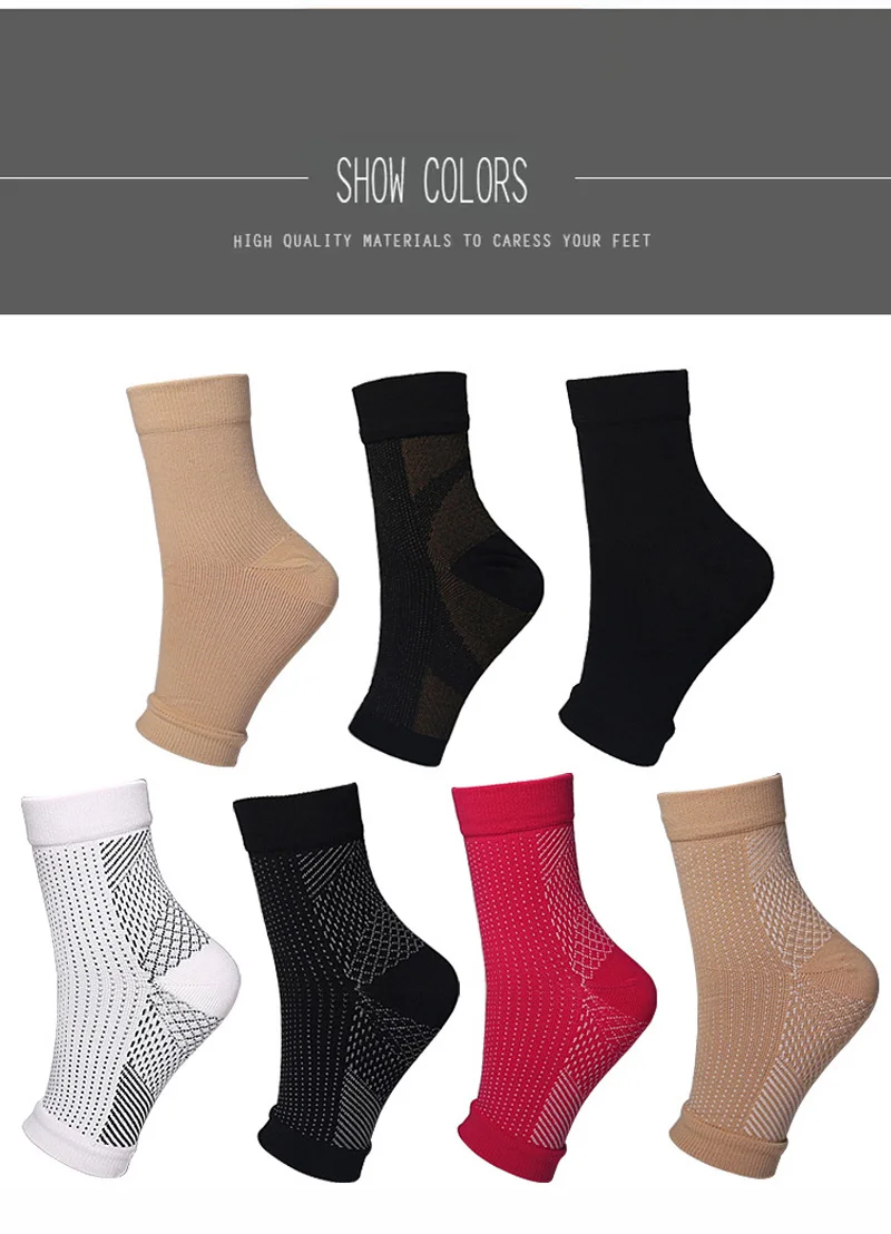1/3/5 Pairs Men Women Ankle Support Sports Running Compression Ankle Pretect Outdoor Breatheable Sleeve Socks Brace