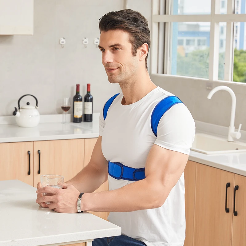 Posture Corrector Adjustable Upper Back Brace Breathable Back Support Straightener for Neck Shoulder Clavicle Lumbar Pain Relief