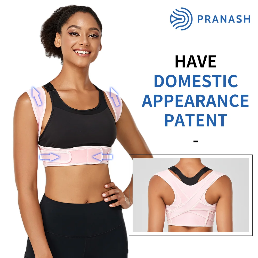 Posture Corrector Adjustable Upper Back Brace Breathable Back Support Straightener for Neck Shoulder Clavicle Lumbar Pain Relief