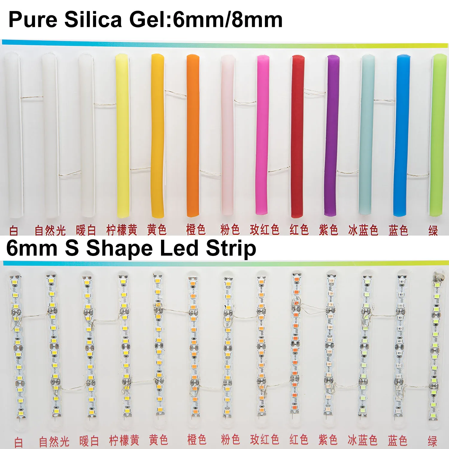 DC12V 1m-20m DIY Neon Separate Silicone Neon Strip 6mm 8mm 12mm S Bendable Newly Flexible Led Tape LED Neon Sign Waterproof IP67