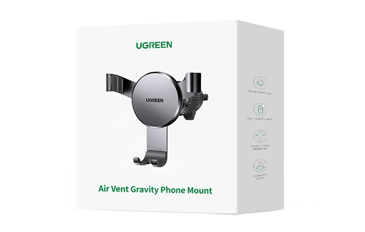 【New-in Sale】UGREEN Car Phone Holder Gravity Phone Stand For Xiaomi Samsung iPhone 16 15 14 Pro Max Air Vent Car Holder Stand